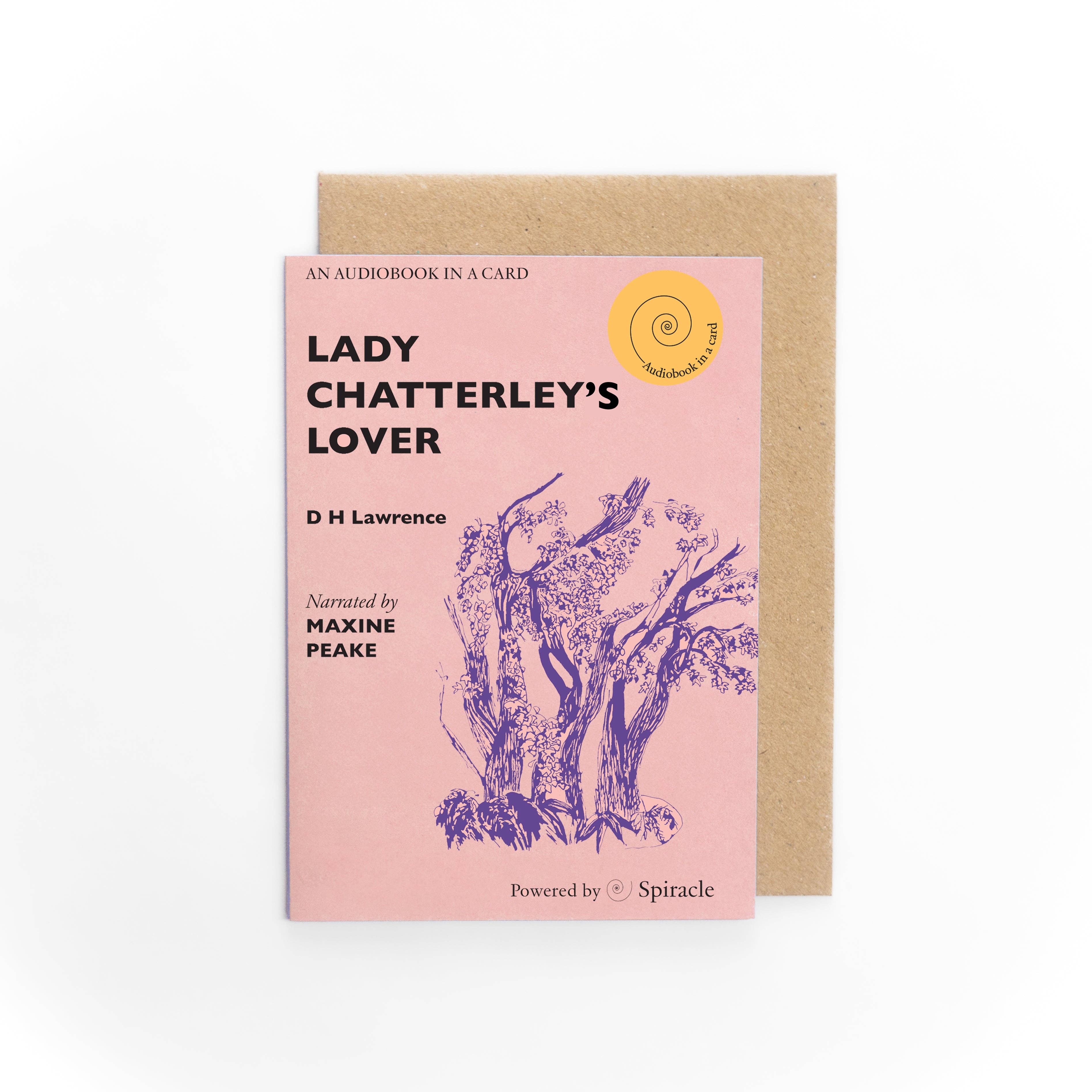 Spiracle Audiobooks – Cartão de saudação diária por atacado – Audiolivro em Cartão: O Amante de Lady Chatterley de D H Lawrence10