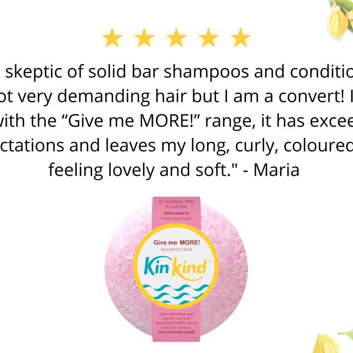 KinKind – wholesale Shampoo puck/solid shampoo – Give me MORE! Shampoo Bar for Damaged, Frizzy & Curly Hair.2