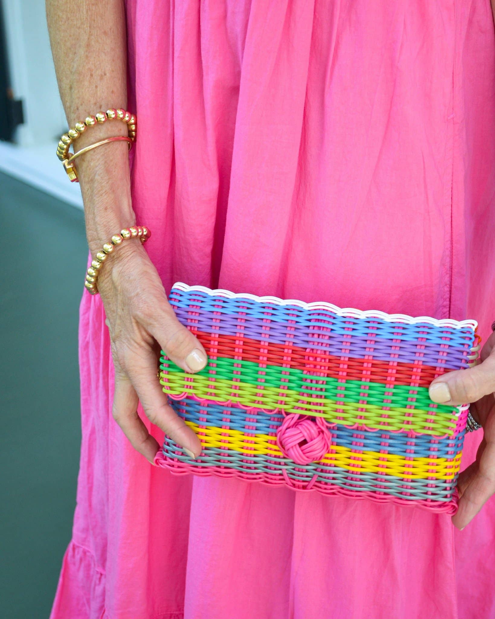 The Lilley Line - Wholesale Clutch Bag - Women's - Clutch, Multi-Stripe Bright3