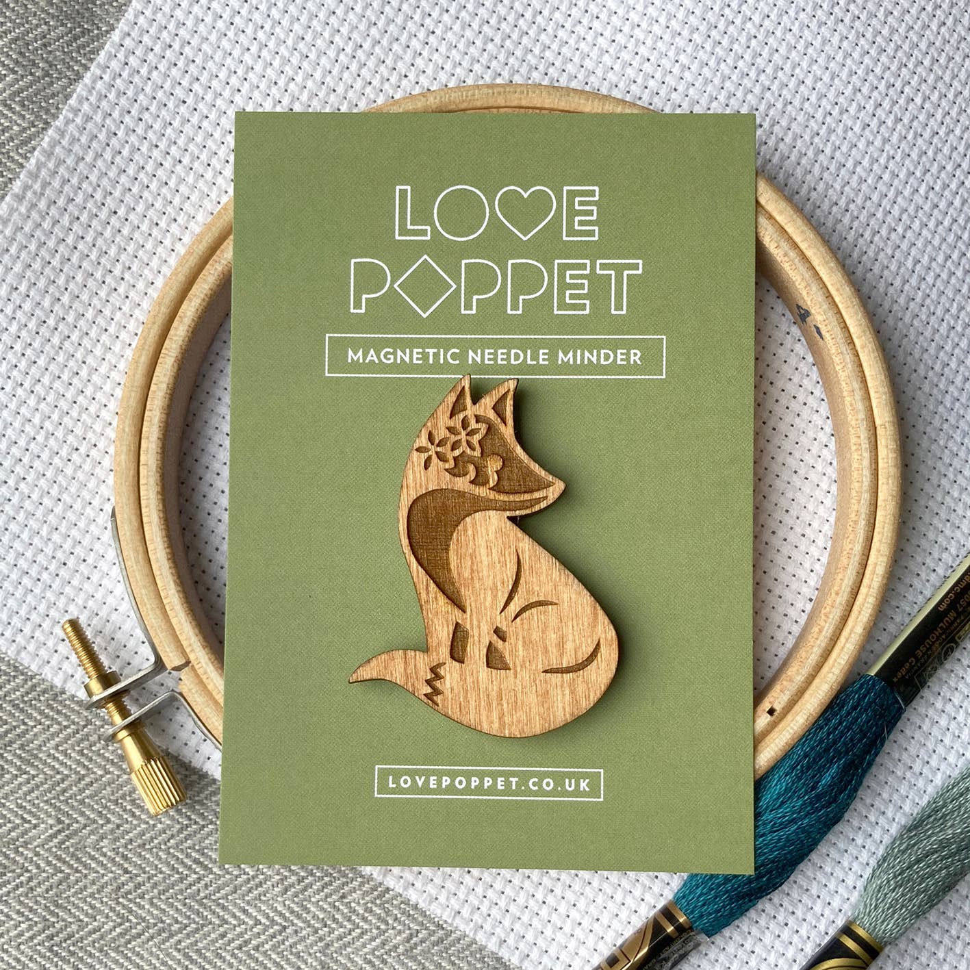 Love Poppet - Vente Accessoire de broderie/point de croix - Fox - Magnétique Needle Minder1