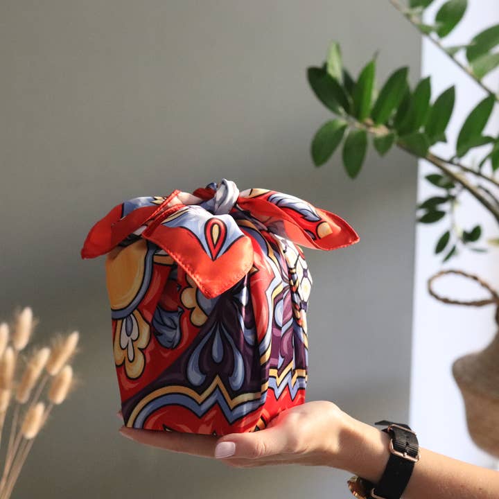 AUGUST - Satin Furoshiki Gift Wrap - Medium for wholesale by Wrapuccino Ltd