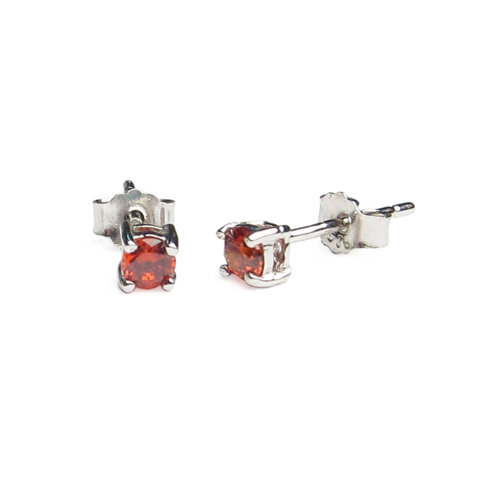Viv & Ingrid - Wholesale Stud/Post Earrings - Set of 24 Birthstone CZ Posts - 3mm & 4mm1