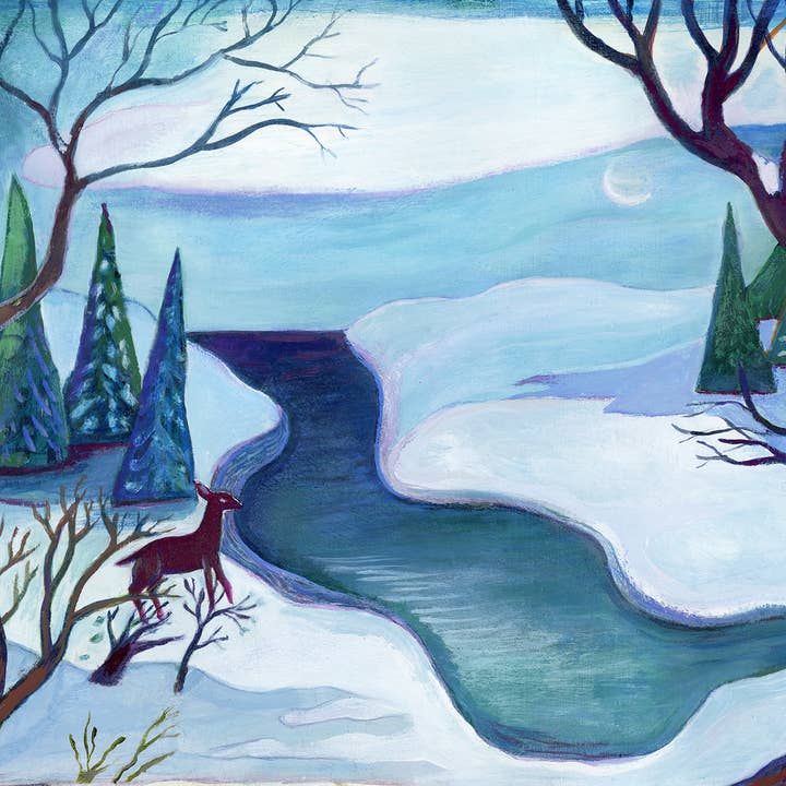 Konsttryck, Vinter, Natur, Landskap, Djup Snö för wholesale av ANN WILLEY ARTS