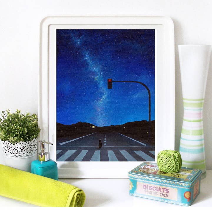 Lámina artística «Night Glow» para venta al por mayor de MLpaintings