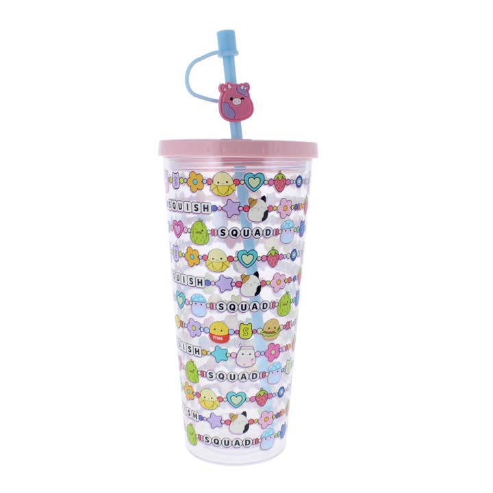 Squishmallows Y2K Beaker & Straw for wholesale by Blueprint Collections