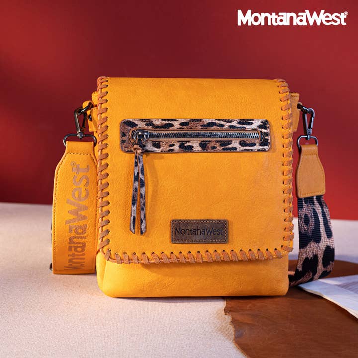 CandBBaby – Engroshandel Crossbodytaske - Dame – Montana West Crossbody-tasker til kvinder med to rum Western Crossbody-taske med printet guitarrem8