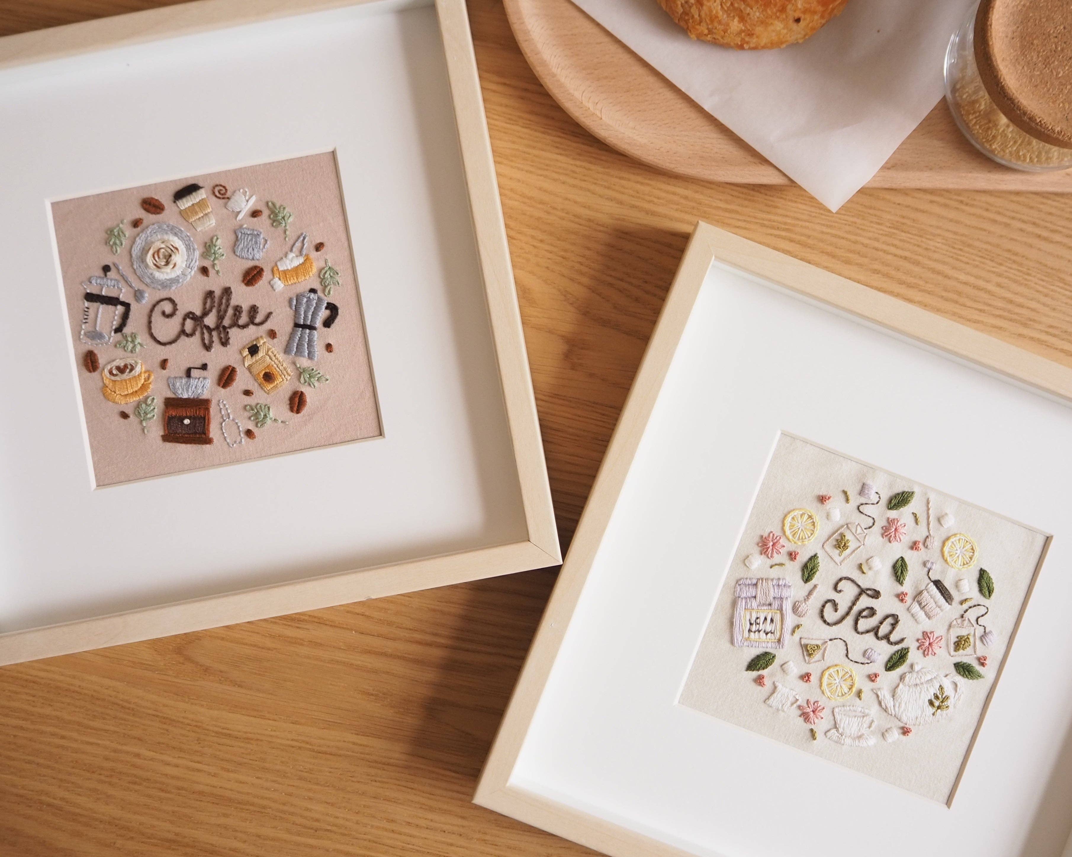 BlueCatCraftCA - Wholesale DIY craft kit - DIY Embroidery Kit Tea Lover from Coffee & Tea Collection4