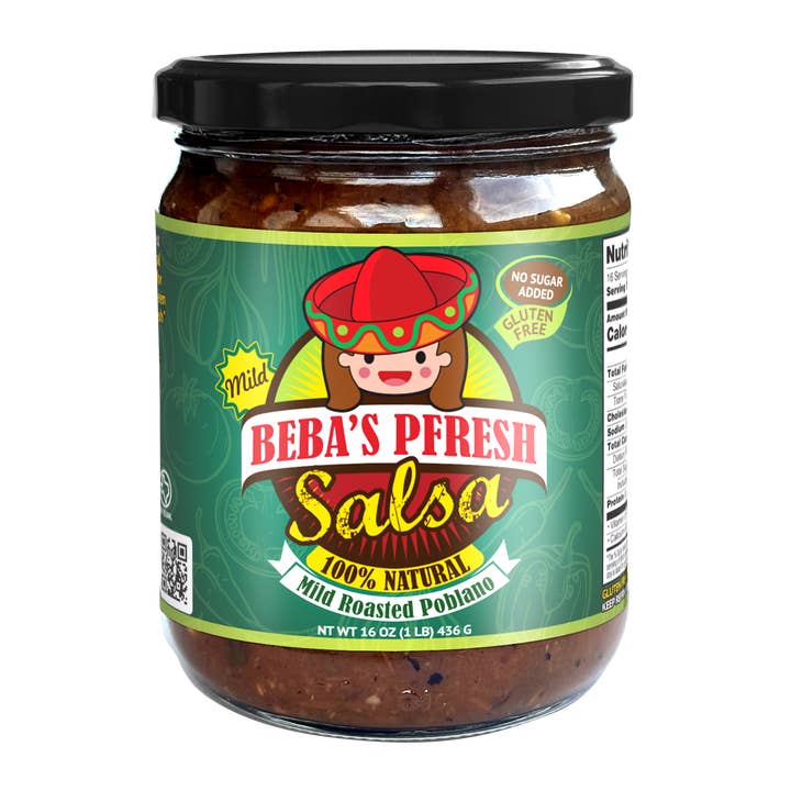 Ristet Poblano for engroshandel hos Beba's Pfresh Salsa
