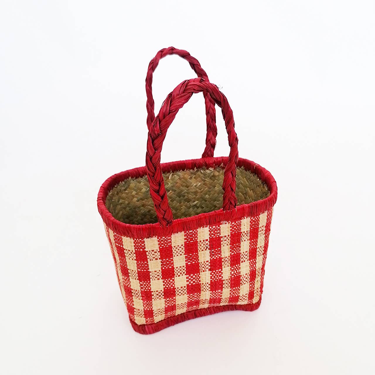 Le comptoir de la plage - Wholesale Tote Bag - Kids - Children's bags Vichy checkerboard -  assorted pieces1
