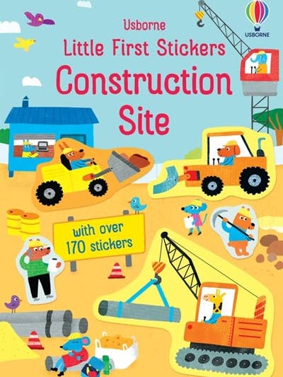 Little First Stickers Construction Site : Usborne for wholesale by HarperCollins