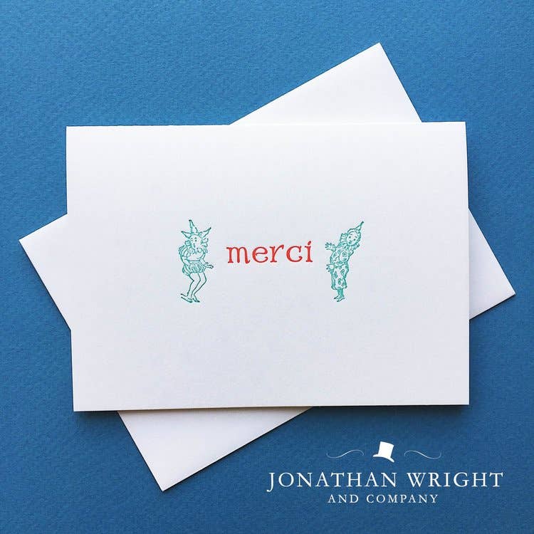 Jonathan Wright and Company - Wholesale Thank You Card - Cirque Merci Card0