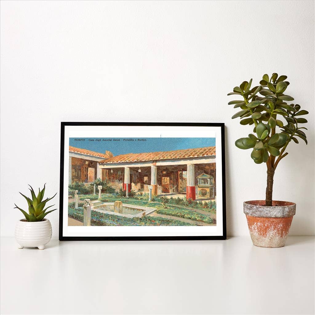 Found Image Press – wholesale Konsttryck – Konsttryck IT-49 Huset med de gyllene amorinerna, Pompeji, Italien1