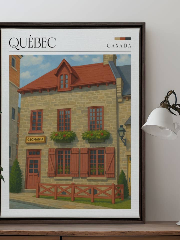 QUÉBEC II, oeuvre sur toile imprimée pour la vente par Oleka Canvas