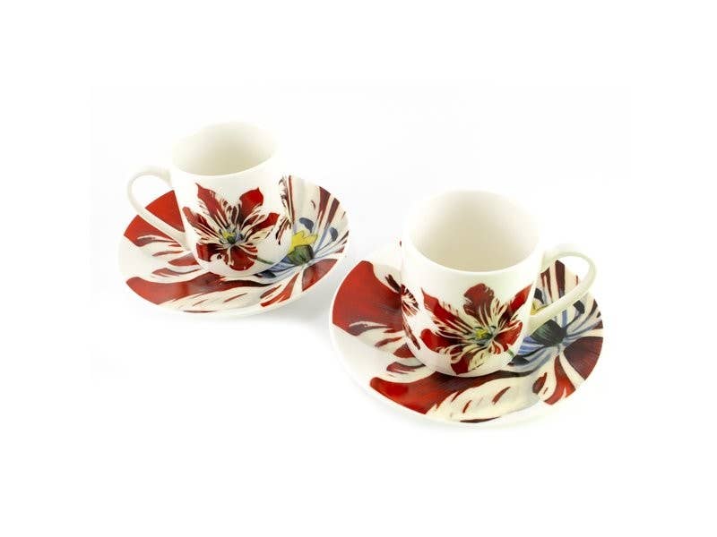 MUSEUM WEBSHOP - Wholesale Coffee Mug - Espresso Set (2 Cups), Tulip Marrel, Rijksmuseum2