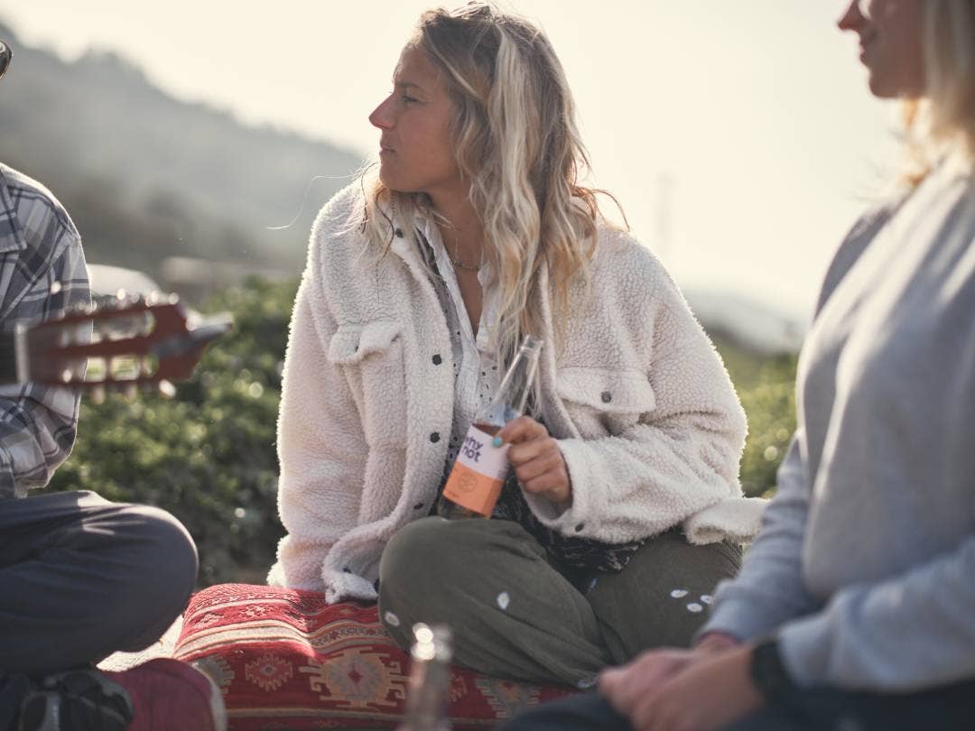 Why Not Soda - Wholesale Soda/Carbonated Drink - Peach + Ginger - Organic Fruit Soda (bottle)2