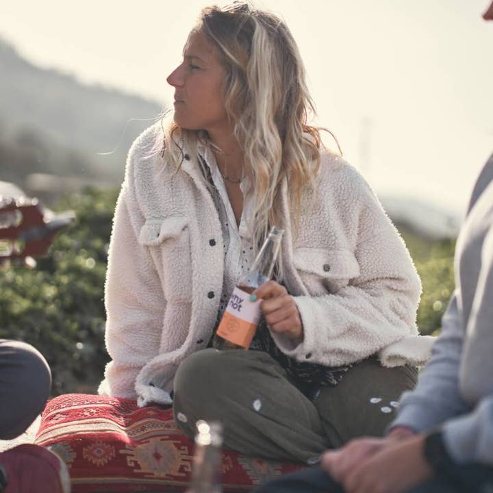 Why Not Soda - Wholesale Soda/Carbonated Drink - Peach + Ginger - Organic Fruit Soda (bottle)2