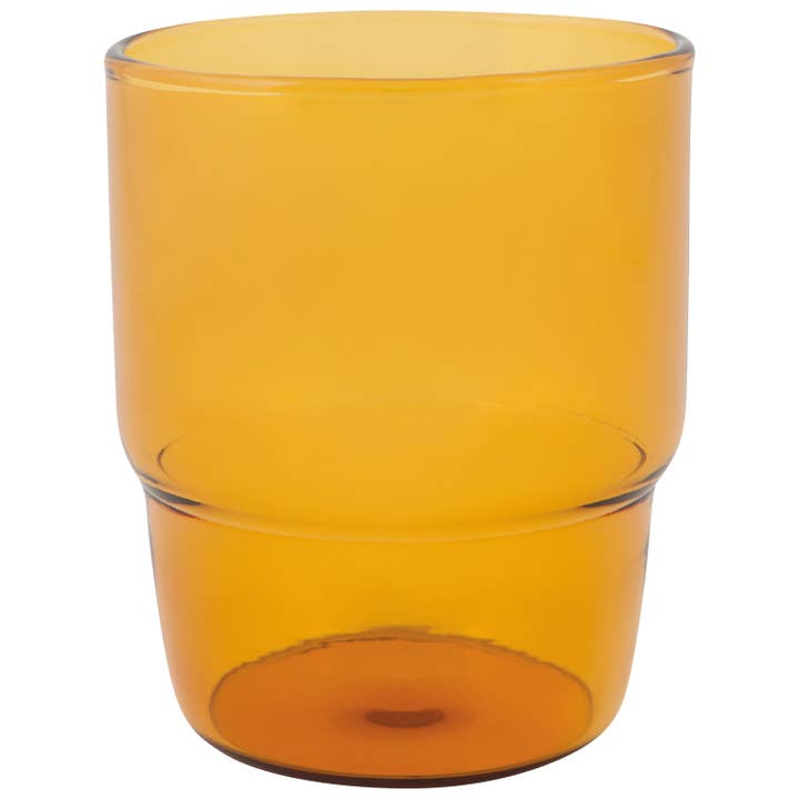 Stackable Drinking Glass 13 oz - Amber for wholesale by Danica Heirloom