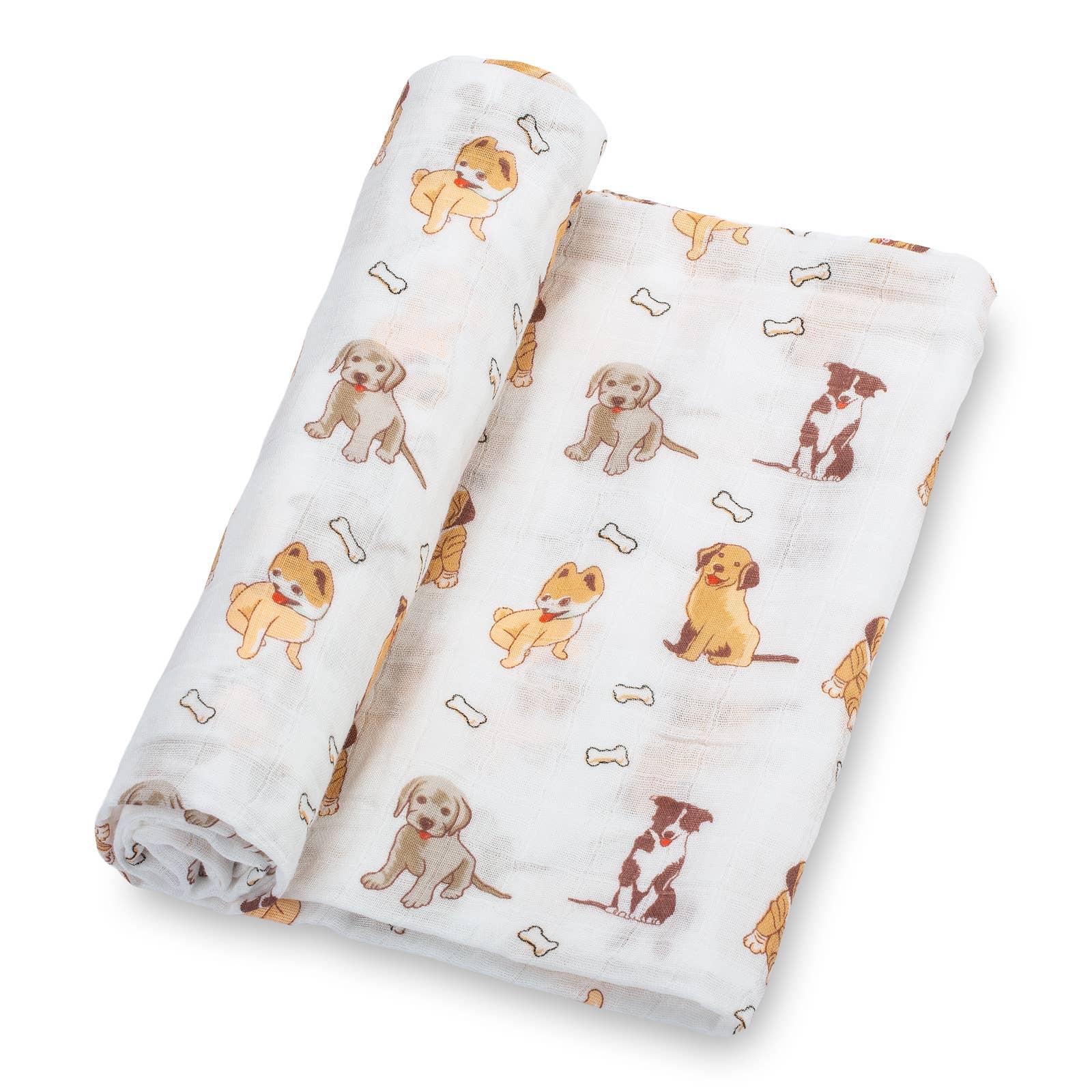 LollyBanks - Wholesale Swaddle – Baby - Woof Woof Baby Muslin Swaddle Blanket