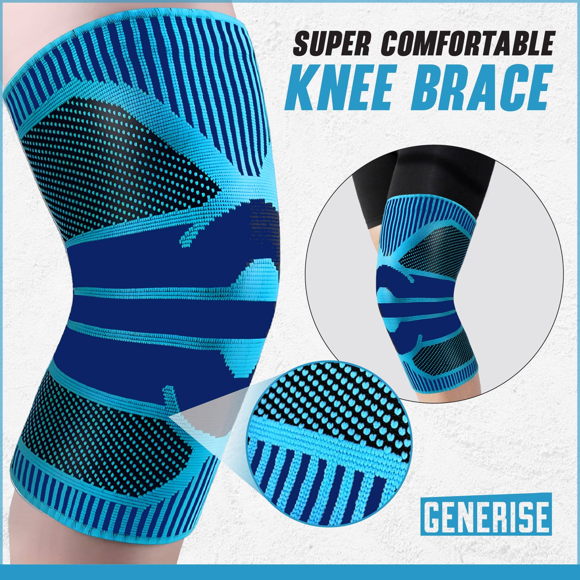 My Wholesale Warehouse – wholesale Fitness equipment – Generise 'Compress and Wrap' Compression Knee Support4