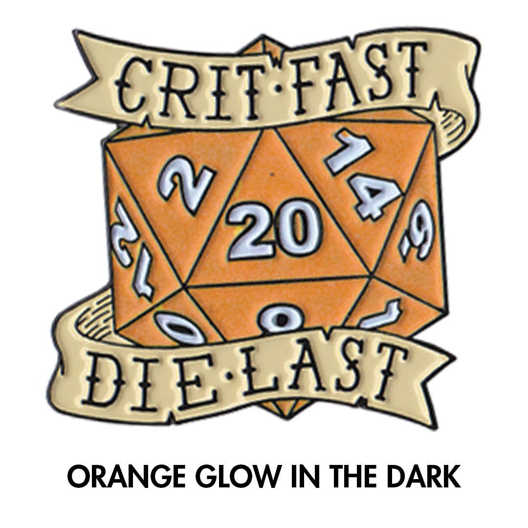 The Raven and the Goose - Wholesale Lapel Pin/Button - Crit Fast, Die Last Enamel Pin6