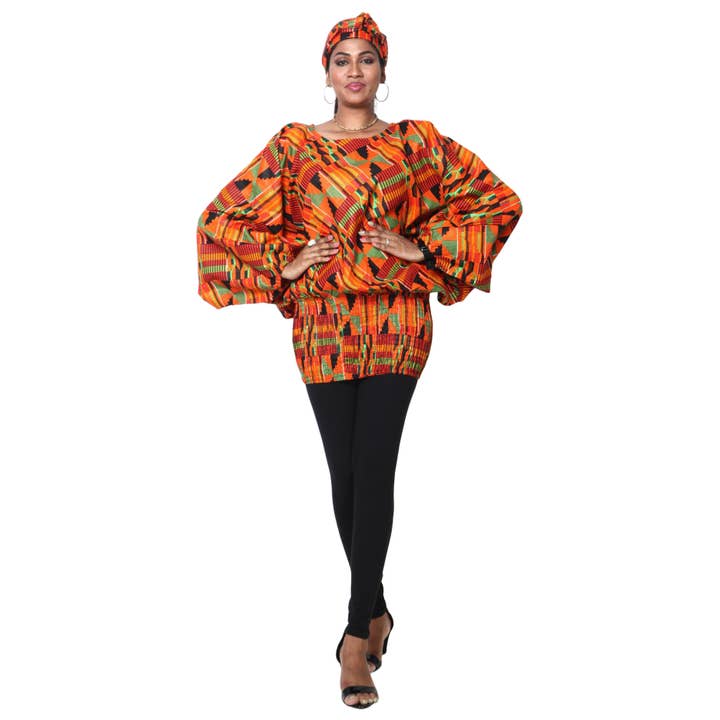 Women's Dolman Sleeve Tunic Top -- FI-26 for wholesale by African Stars