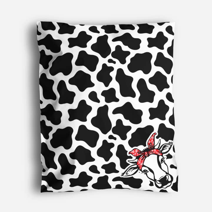 The Golden Dandelion - Wholesale Envelopes - 50ct 14X17 Cow Print Western Large Poly Mailers0