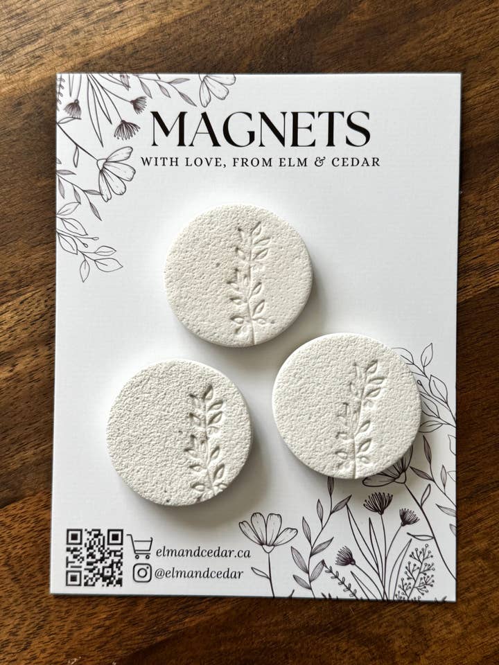 Leaf Magnet set for wholesale by Elm & Cedar