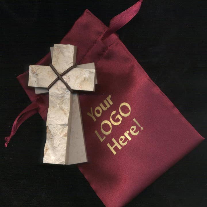 Holy Land Wood and Stone - Wholesale Wall Cross - Jerusalem Stone Comfort Cross - Bereavement