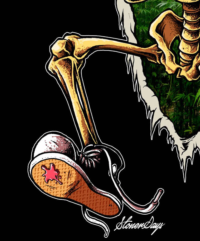 StonerDays Apparel - Wholesale Screen Printed T-Shirt - Unisex - Dont Panic Greens Tee6