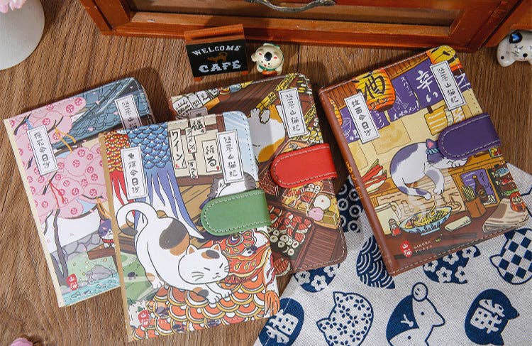 Gohobi （We cover U.S. import duties） - Wholesale Notebook - Gohobi Japanese Cat Magnetic Notebook, Monthly Planner, Study Notebook, Pocket Diary16
