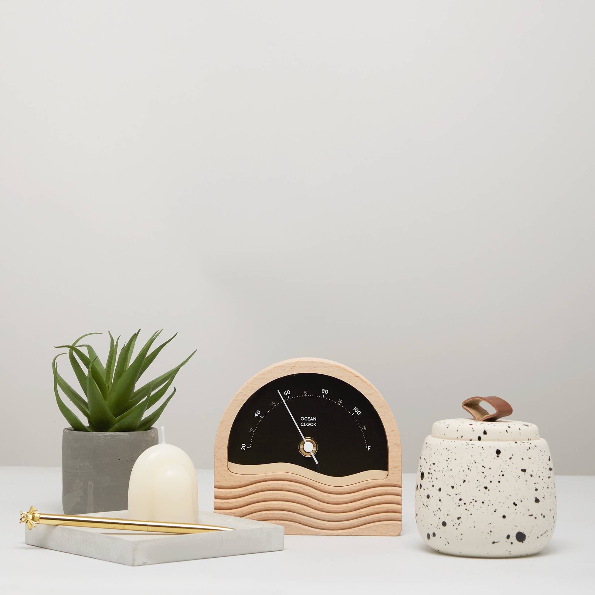 Ocean Clock - Wholesale Thermometer - Black weather thermometer °F1