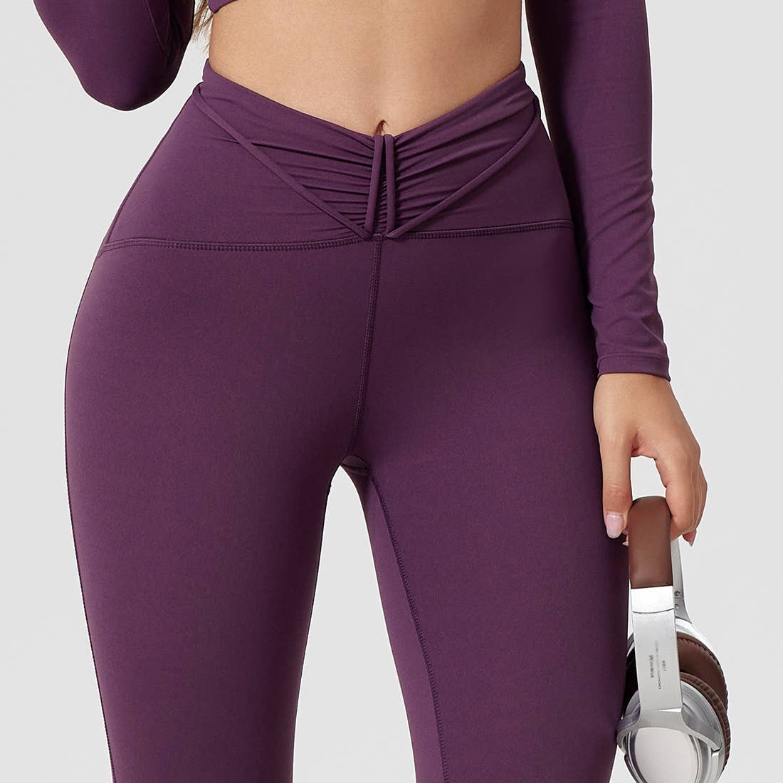 Sodalemon – Großhandel Sport-/Lounge-Leggings – Damen – Damen Hochtaillierte Nahtlose Yoga-Leggings mit Nacktgefühl5