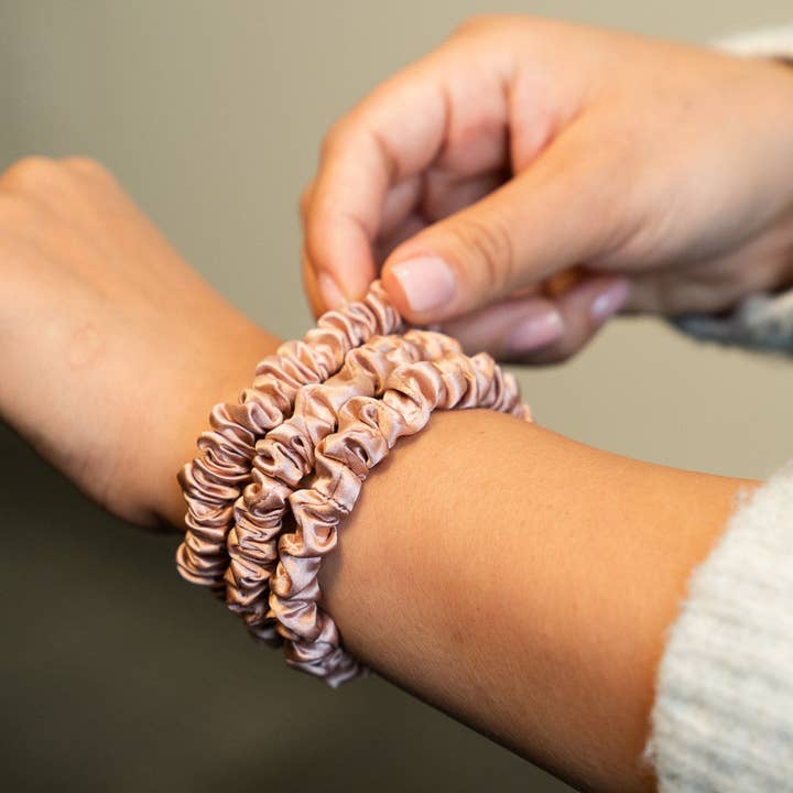 Blissy - Wholesale Scrunchie - Women's - Blissy Skinny Scrunchies - Rose Gold4