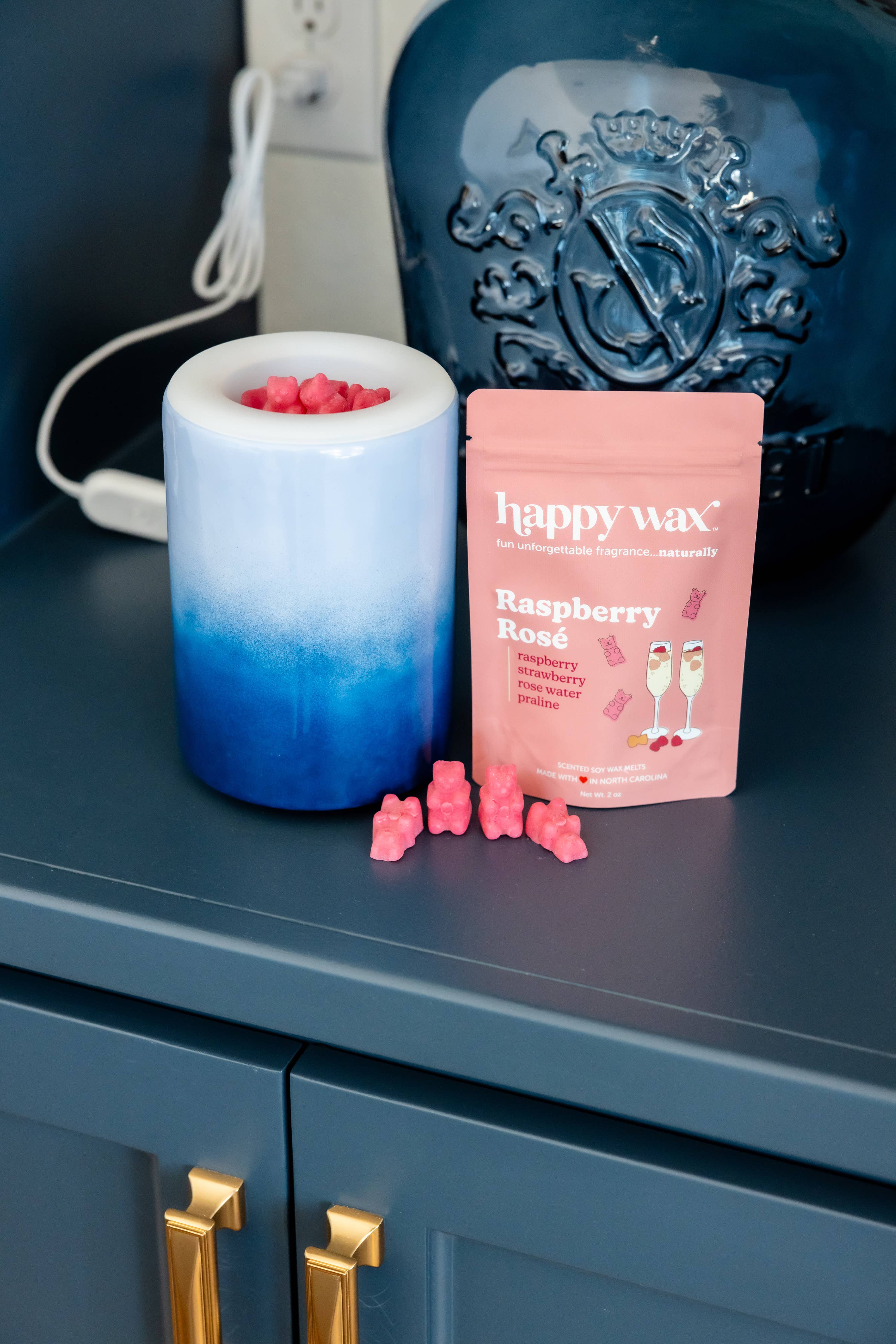 Happy Wax - Wholesale Wax Melt - Raspberry Rose Wax Melts - Sample Pouch (2 oz)2