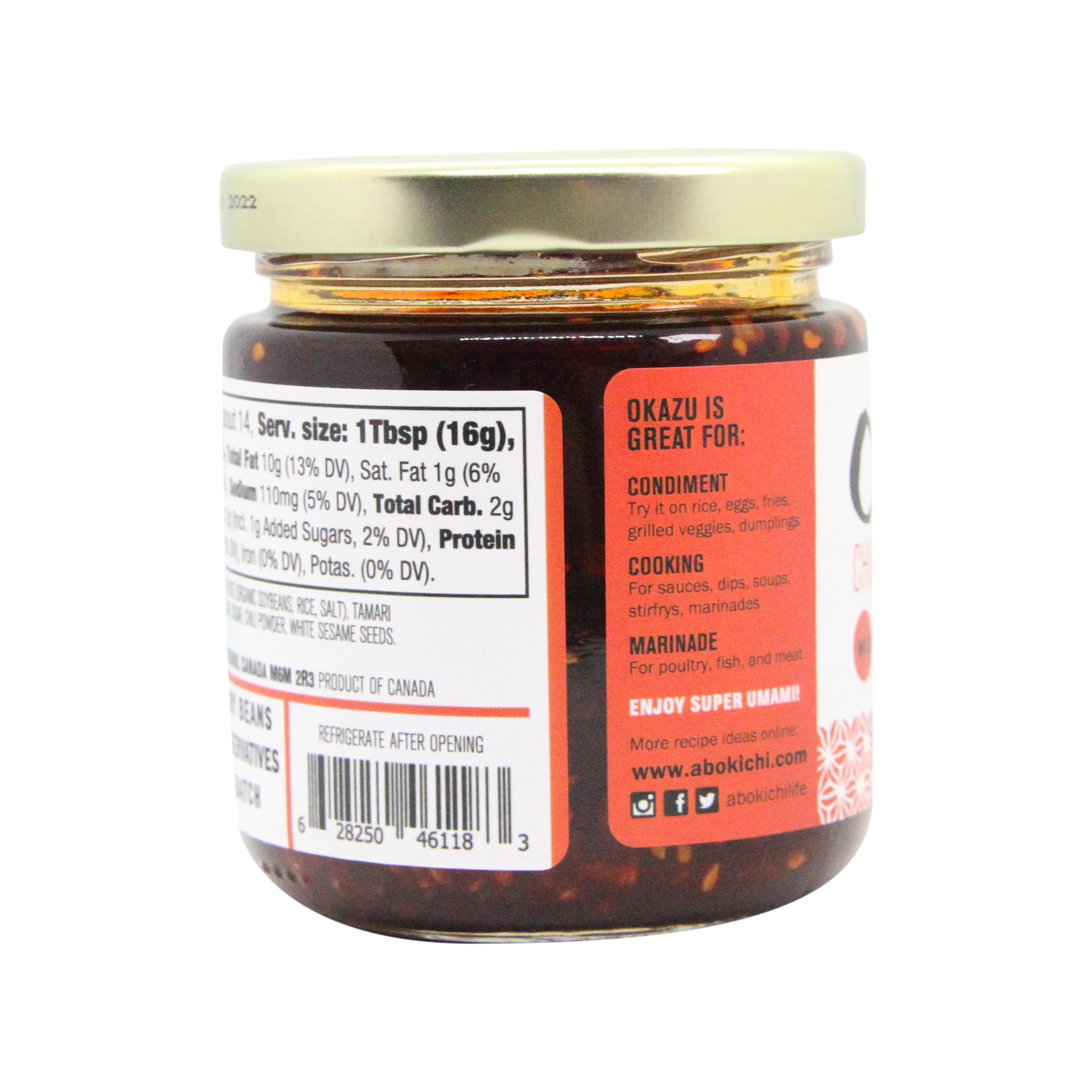 Abokichi - Vente Sauces - 8 oz Okazu Chili Miso2