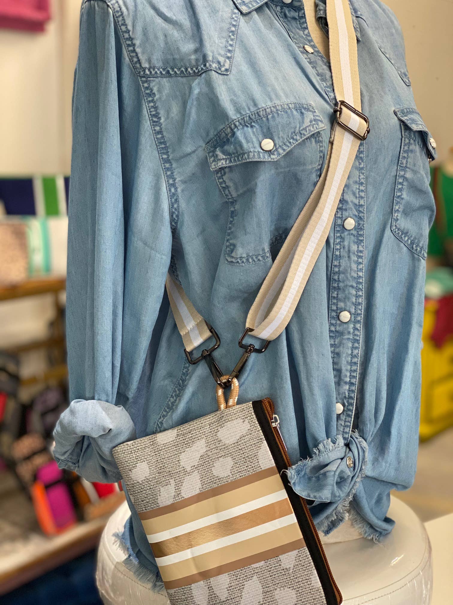 TAYLOR GRAY - Vendita all'ingrosso Borsa tote - Donna - La borsa e il cinturino da polso in neoprene Jeanne Mini | shoptaylorgray3