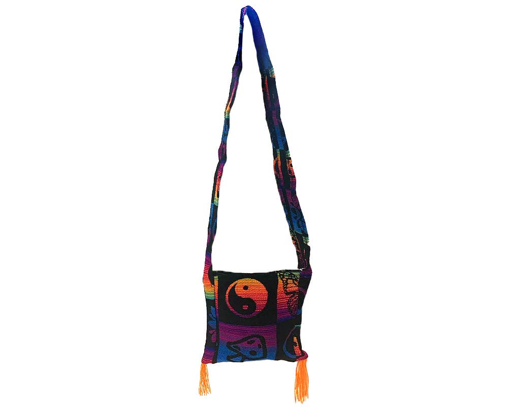 Pichincha - Wholesale Crossbody Bag - Women's - Hippie Style Ecuadorian 2 Fringe Square Purse Crossbody Bag1