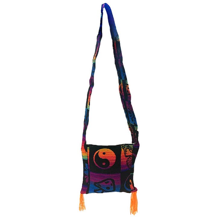Pichincha - Wholesale Crossbody Bag - Women's - Hippie Style Ecuadorian 2 Fringe Square Purse Crossbody Bag1