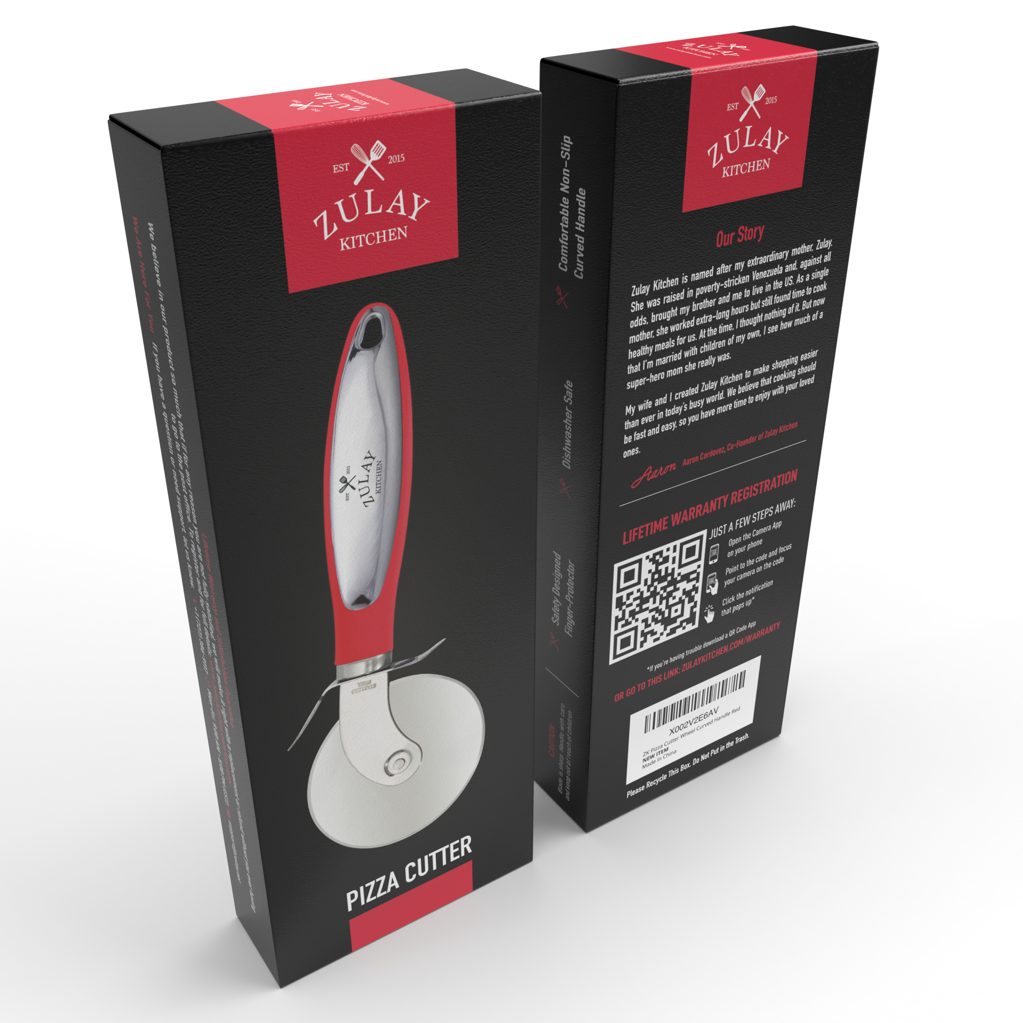 Zulay Kitchen - Vente Roulettes à pizza - Roue de découpe à pizza en acier inoxydable13