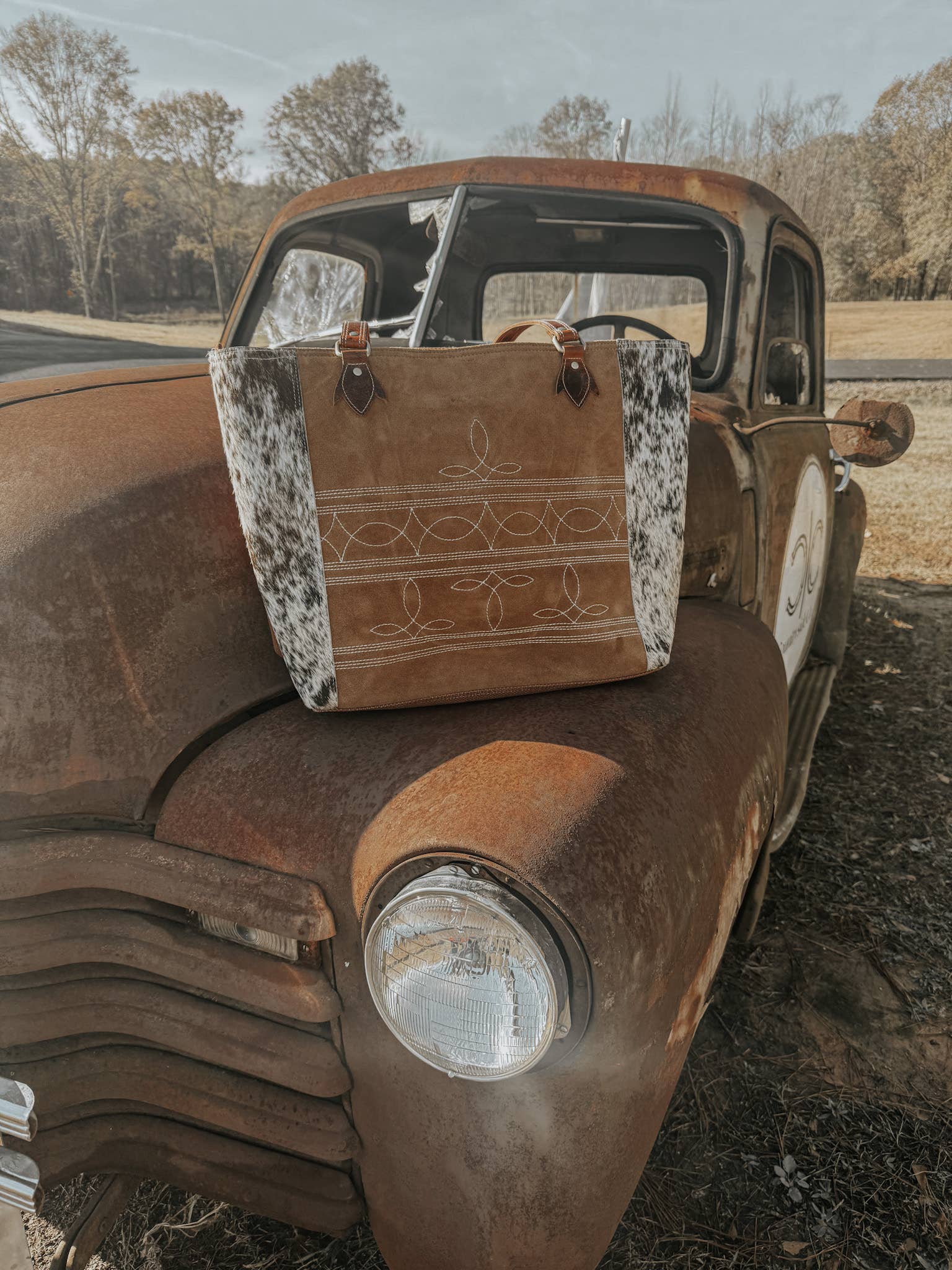 Texas Western Cowhide Bags and More - Wholesale Tote Bag - Women's - Durango Carry All Bag Overnight bag, Computer Bag Weekender 4