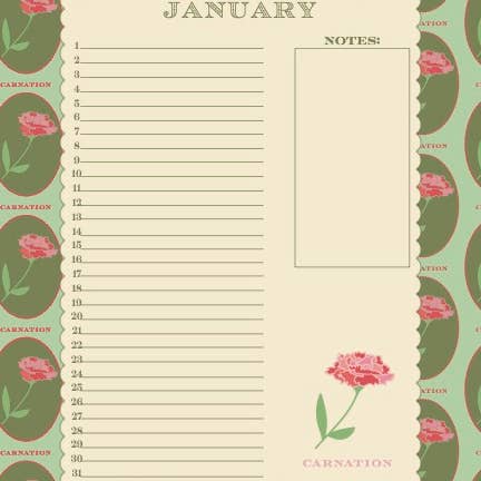 Bloom and Kettle – Großhandel Kalender – Ewiger Blumenkalender für den Geburtsmonat1