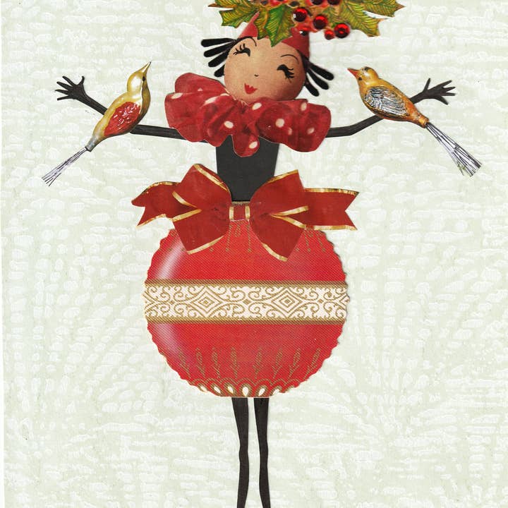 Erica DiPaolo Designs - Wholesale Christmas Card - Christmas Cutie Card, Holiday Doll Card, Kid Card1
