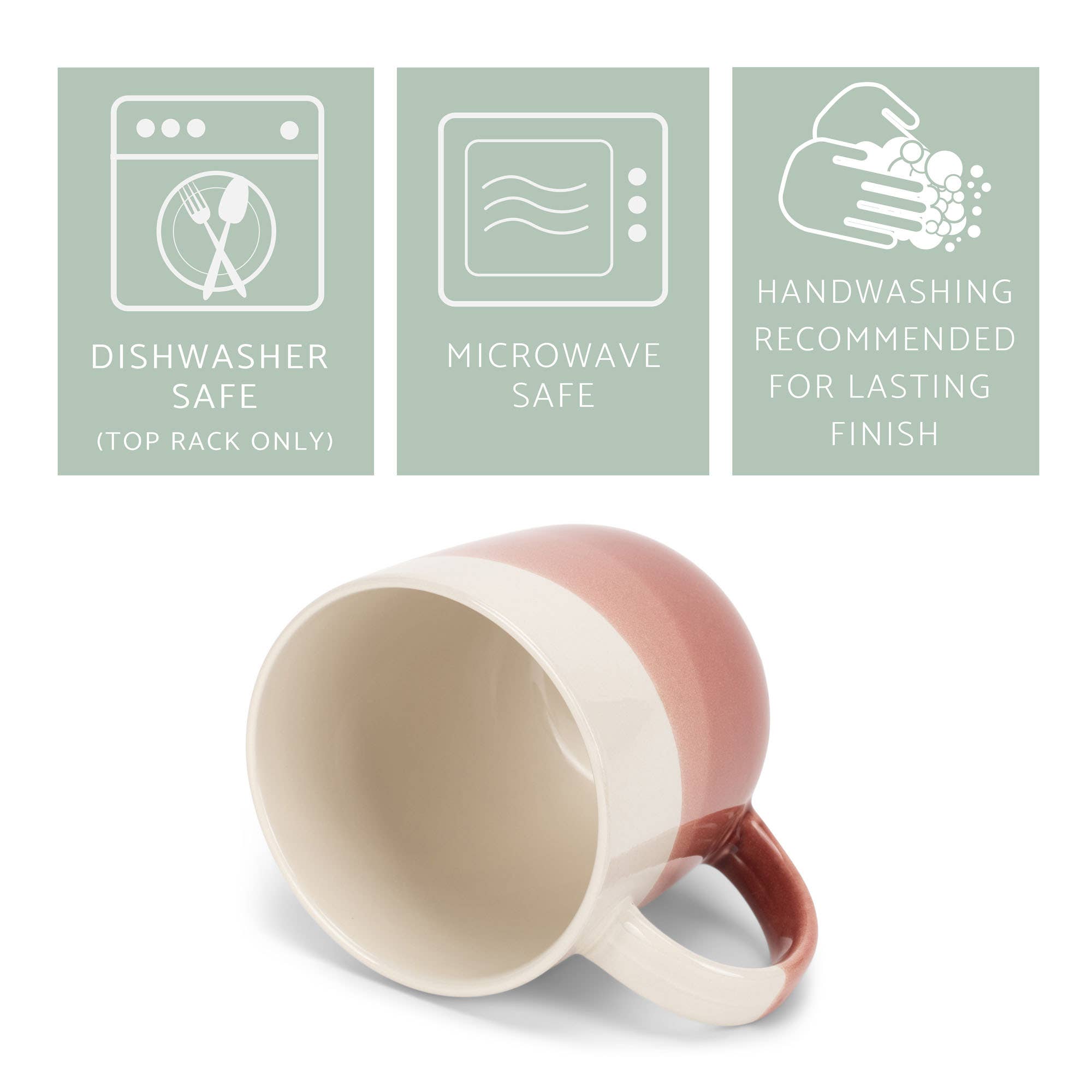 EAST AVENUE - Wholesale Coffee Mug - Mug 4-Pk Triple Dipped Red 14 ounce Ceramic PRICE IS PER MUG3