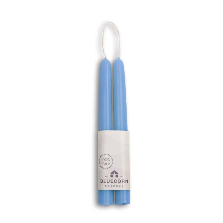 Bluecorn Candles - Venta al por mayor Velas cónicas/candeleros - Velas Cónicas de Cera de Abeja – Ecológicas, Sin Goteo y Hechas a Mano