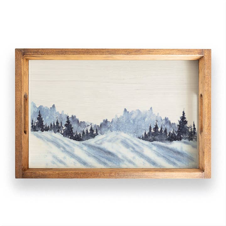 Snowy Mountains Serving Tray for wholesale by Rustic Marlin