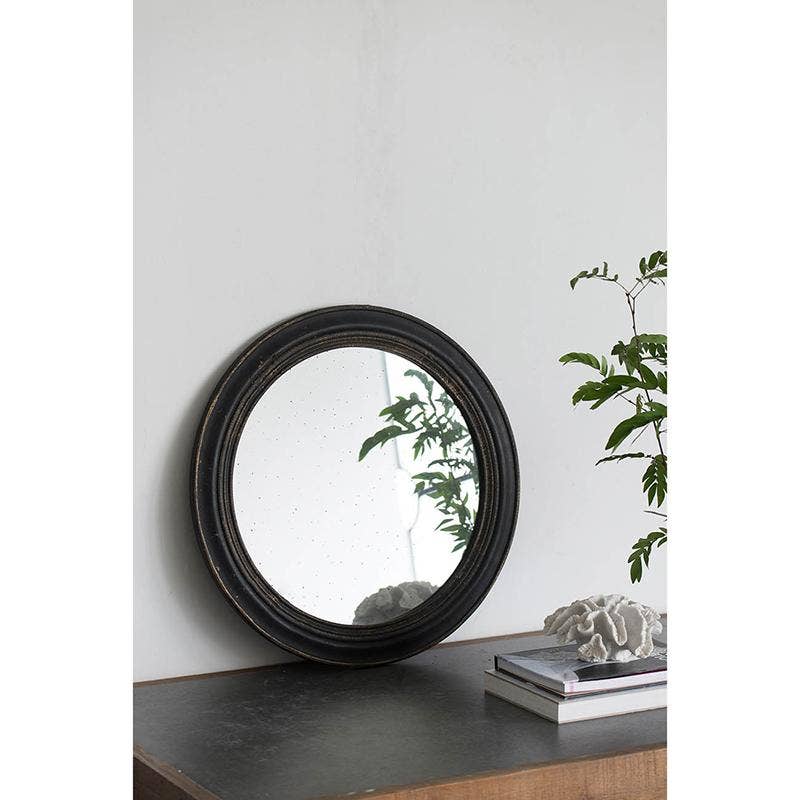 A&B Home Group Inc. - Wholesale Wall Mirror - D23.5" Antiqued Black Round Mirror - Black4