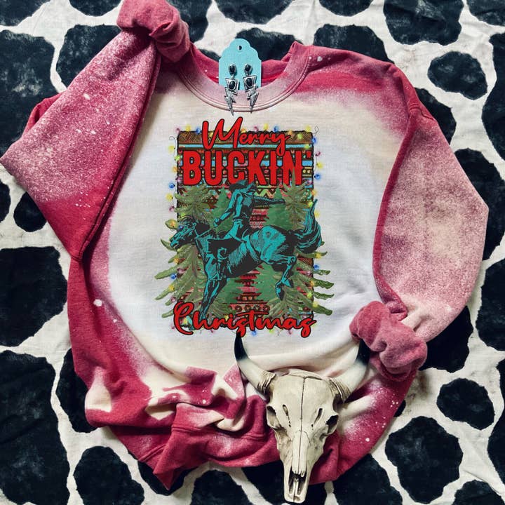 Merry Buckin Christmas for wholesale by Ranchy Roan Boutique