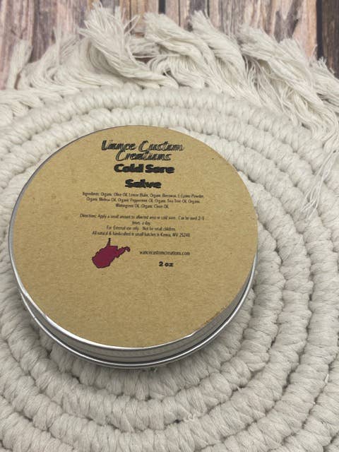 Cold Sore Salve for wholesale by Vance Custom Creations