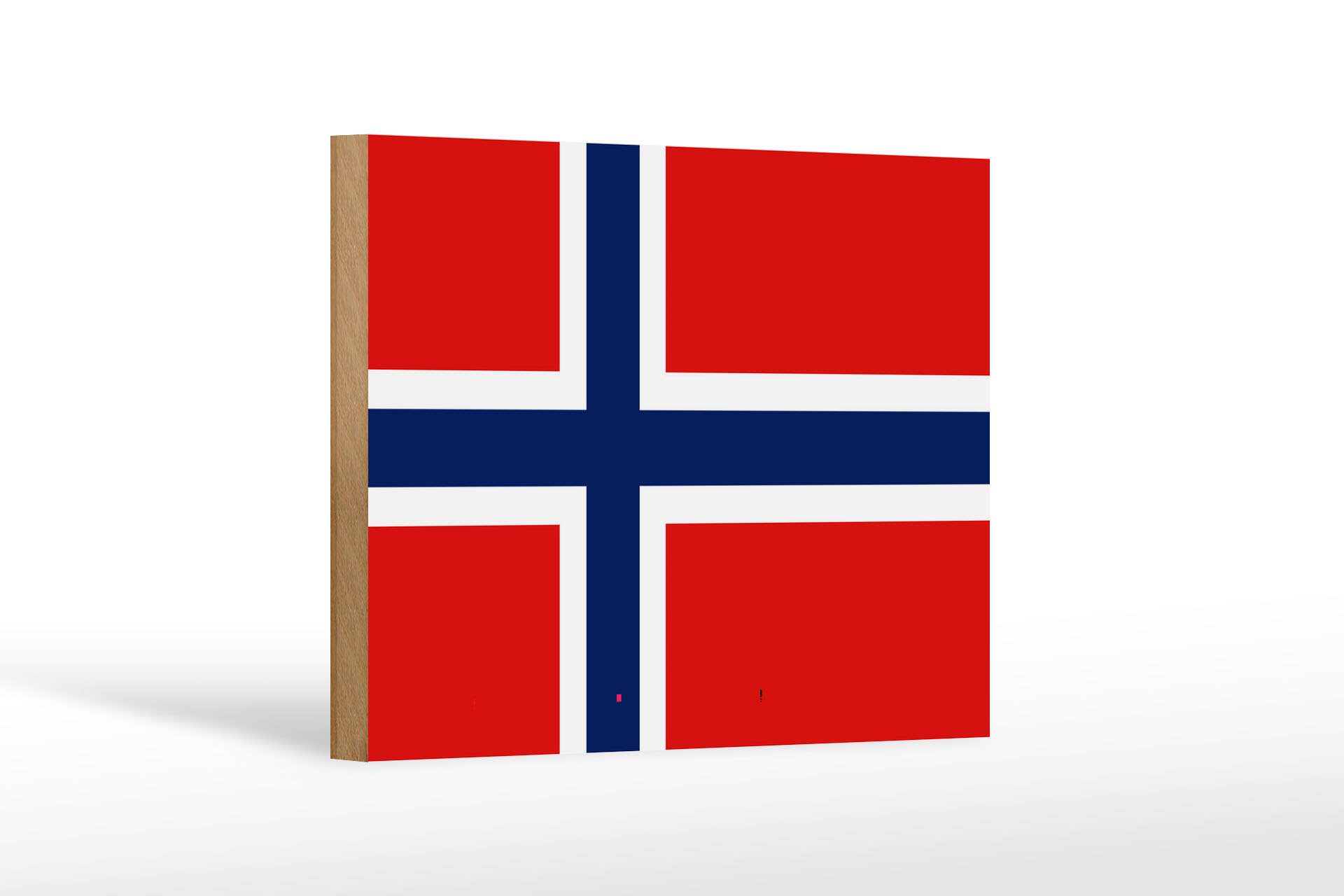 Femer - Wholesale Sign - Flag of Norway wooden sign 18x12cm Flag of Norway