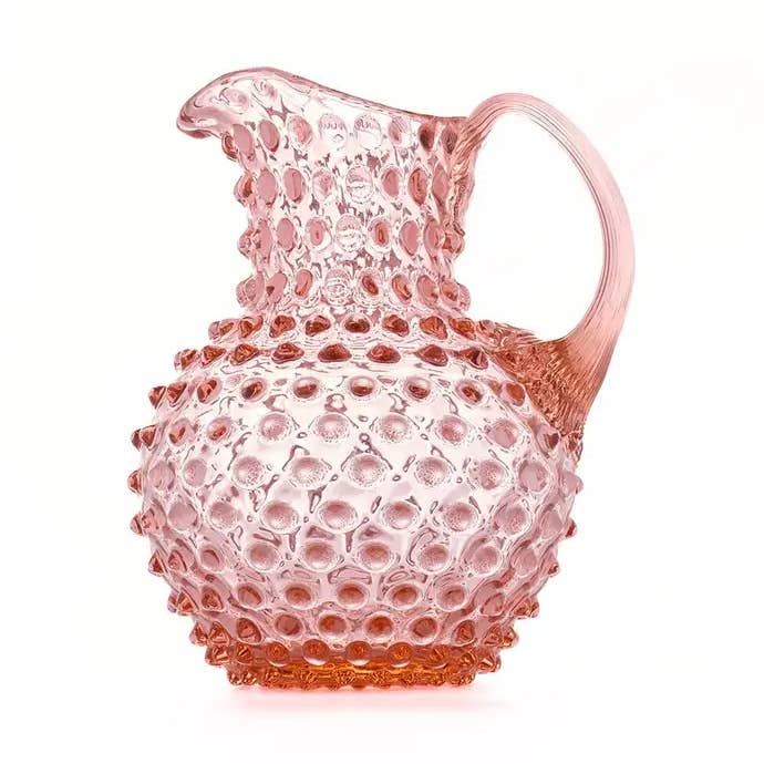 Hobnail Roomkan | Rozenbrons | 1L | Boheems Kristal voor wholesale door Maure Luxury Gifts